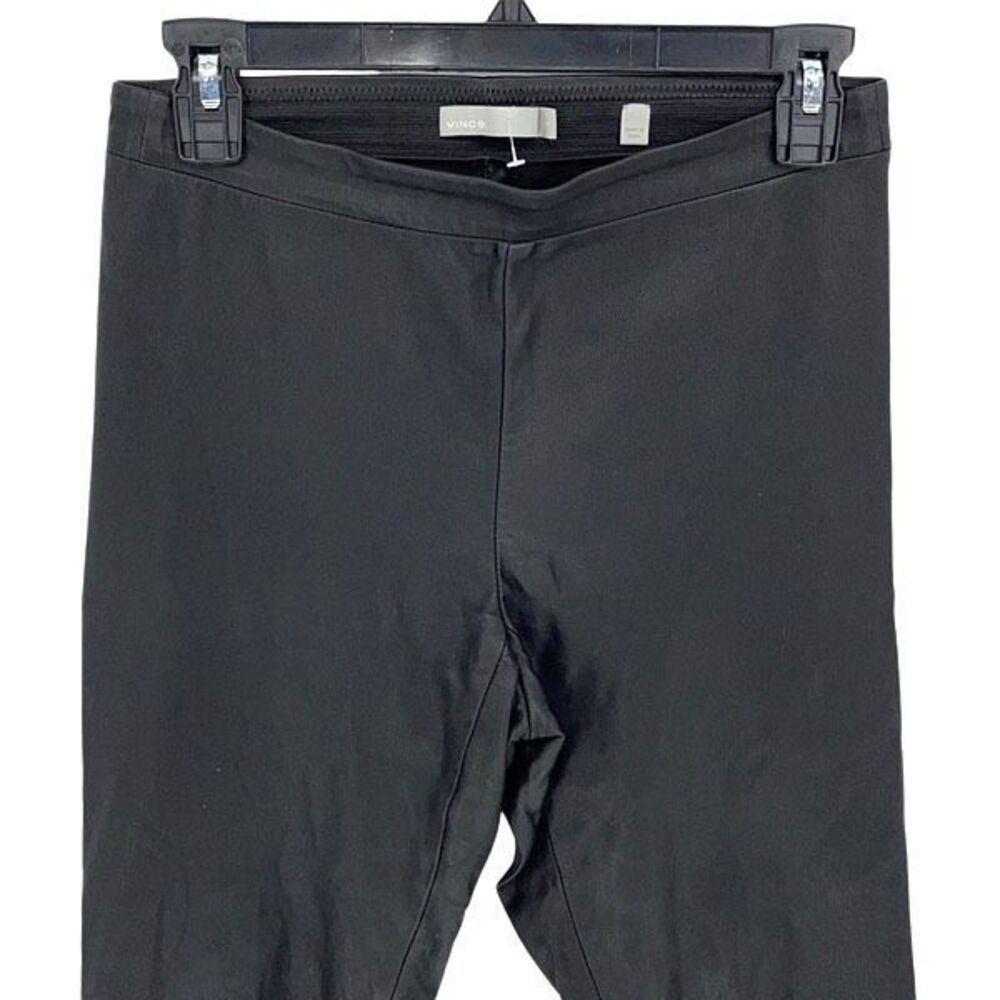 Vince Pull On Leather Ankle Leggings Black Size Small - Picture 7 of 13